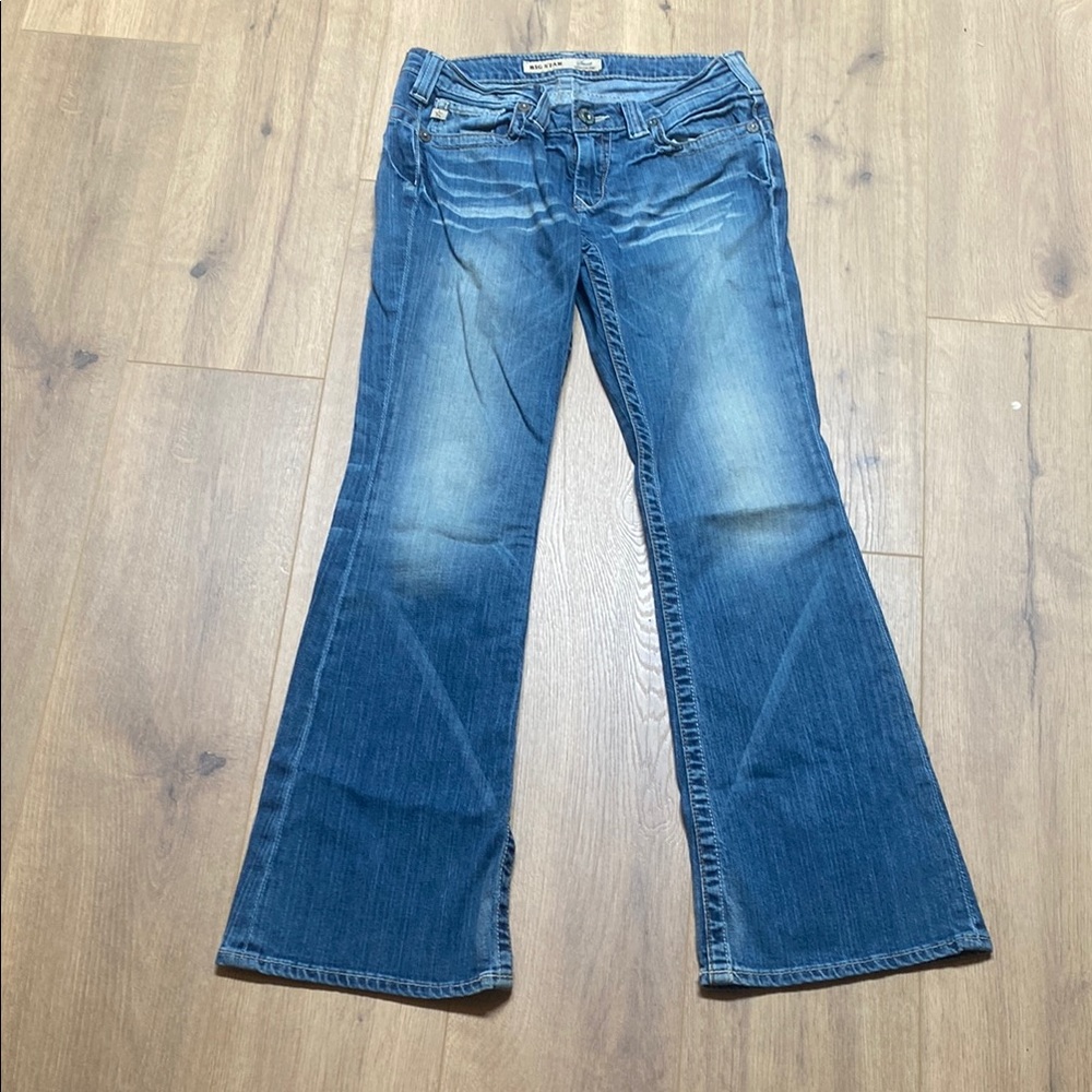 Big Star Blue Flare Wide Leg Jeans